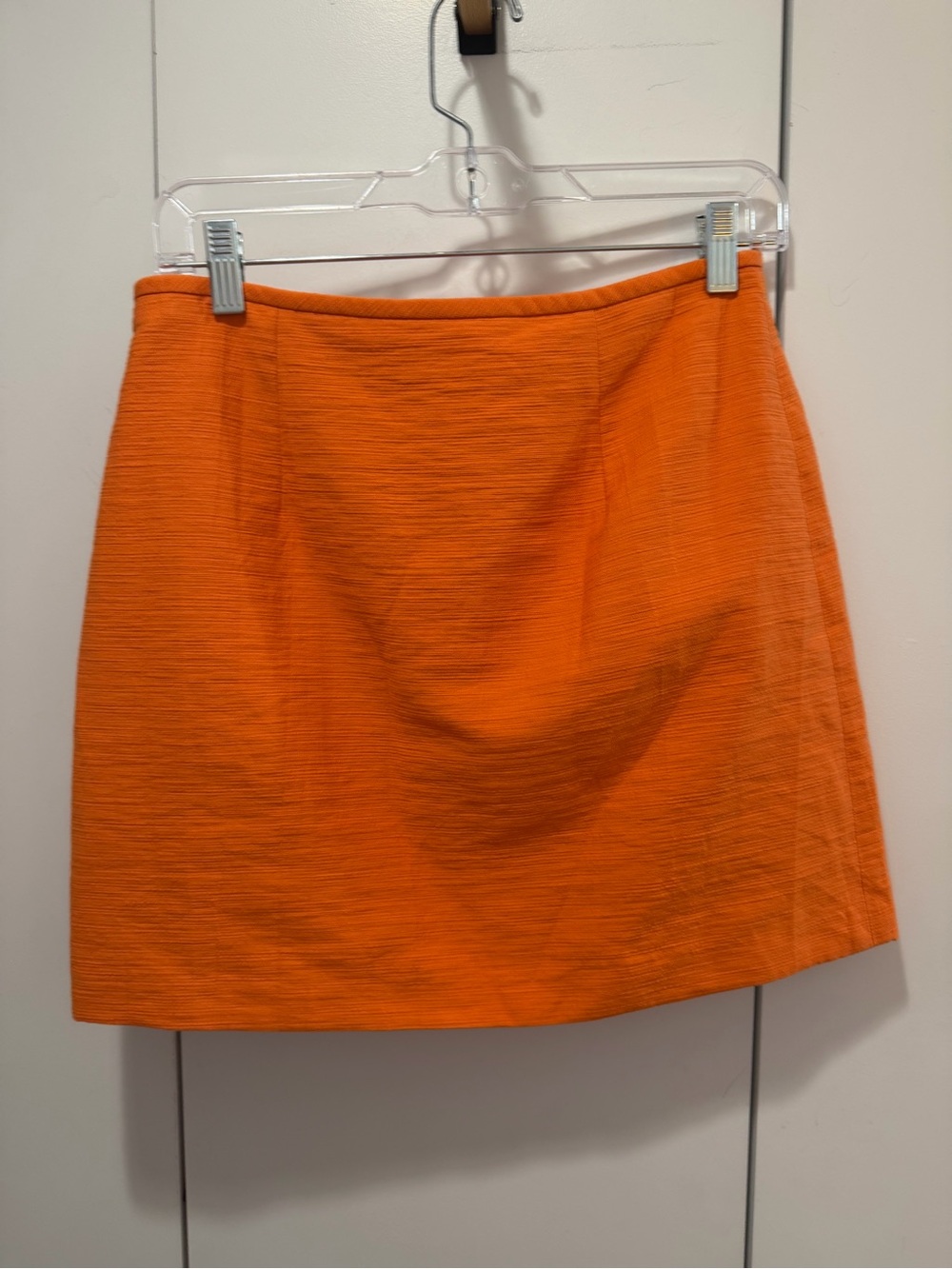 NWOT Antonio Melani Orange Textured Mini Skirt